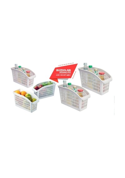 Buzdolabı Sepeti Dolap Içi Düzenleyici Sepet Organizer 5 Adet Belirtilmemiş Çok Renkli Tr Diğer
