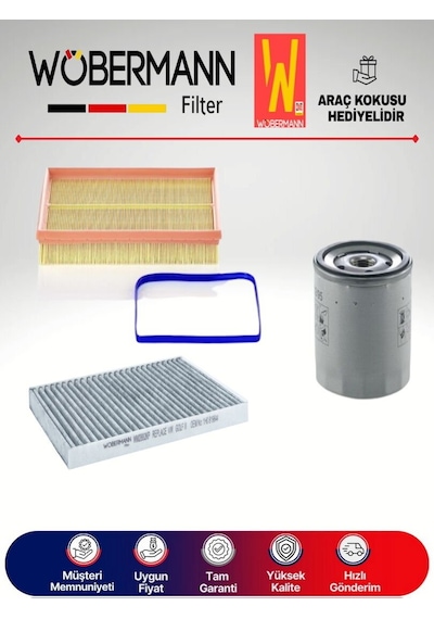 Wöbermann VW Bora 1.6 Filtre Bakım Seti 1998-2005 BCB-ATN-AUS-AZD 3K Wöbermann VW Bora 1.6 Filtre Bakım Seti 1998-2005 BCB-ATN-AUS-AZD 3K