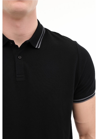 Kinetix Mb Yk Cz 12bs108 6fx Siyah Erkek Polo Yaka Kısa Kol T-shirt 000000000102121360