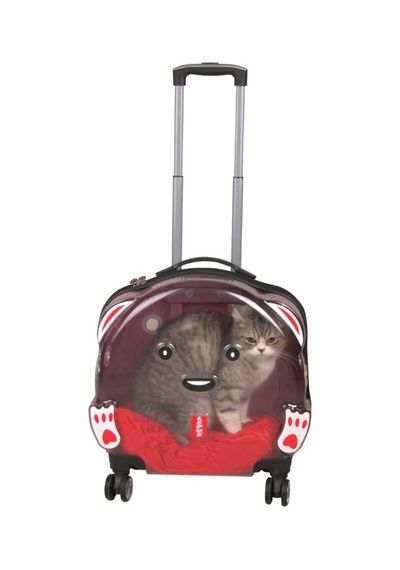 Lepus Wheel Bag Tekerlekli Kedi Ve Köpek Taşıma Çantası Pembe 42x44x23 Cm