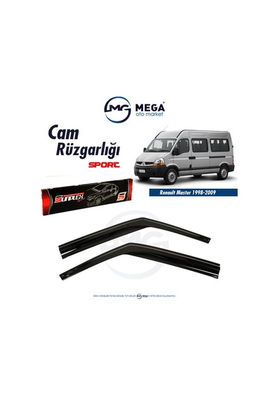 Renault Master 1998-2009 Cam Rüzgarlık Mugen Tip Sunplex