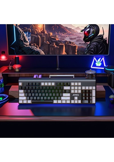 104 Tuşlu Gaming Klavye Rgb Işıklı Animasyon Modlu Mekanik Hisli Klavye Oyuncu Klavyesi