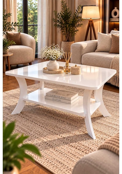 Orta Sehpa Beyaz Dikdörtgen 90 Cm Genişlik - 55 Cm En - Mdf Ayak 46 Cm Yükseklik Modern Orta Sehpa Beyaz Orta Sehpa Beyaz Dikdörtgen 90 Cm Genişlik - 55 Cm En - Mdf Ayak 46 Cm Yükseklik Modern Orta Sehpa Beyaz