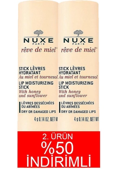 Nuxe Reve De Miel Stick Levres Dudak Kremi 2 x 4 G