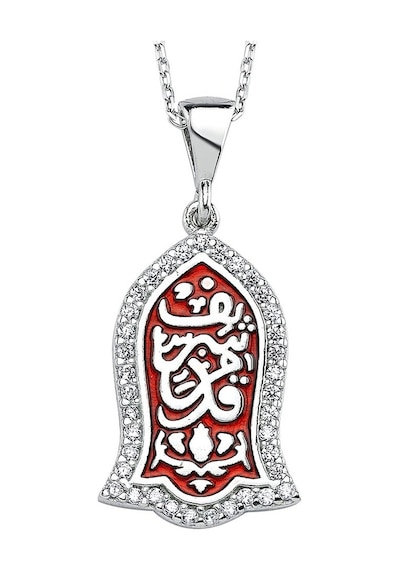 Mineli Nali Şerif Kadın Taşlı Gümüş Kolye Wsn217
