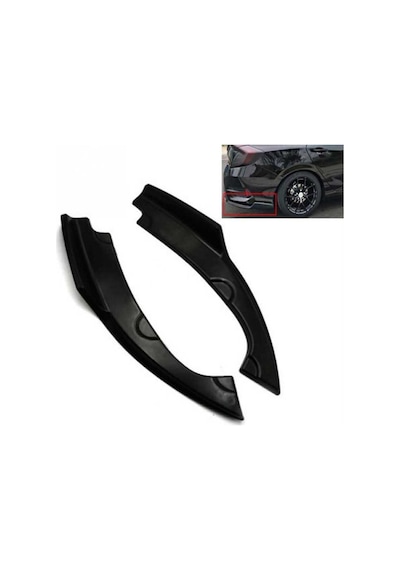 Honda Cıvıc Fc5 Arka Tampon Çıkıntılı Flap Takımı Pıano Black
