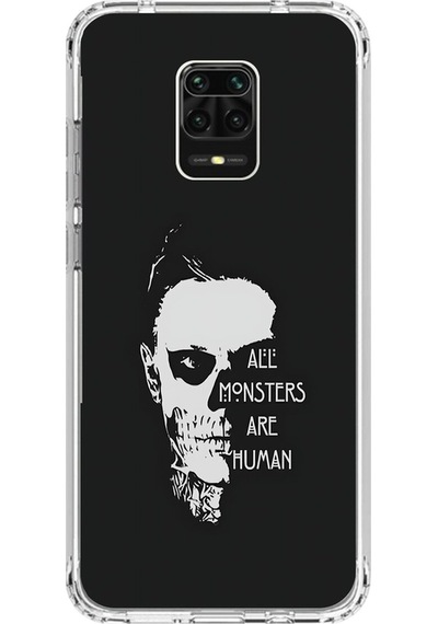 Xiaomi Redmi Note 9 Pro Uyumlu Şeffaf Kılıf American Horror Story Tasarımlı
