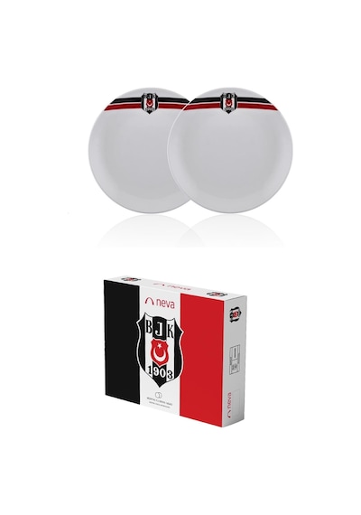 Neva N3431 Lisanslı Arma Logo 2'li Pasta Tabağı-bjk Diğer