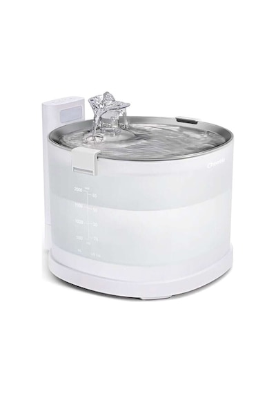 Cheerble E1+ Çelik Hazneli Şarjlı Otomatik Kedi Su Pınarı 22 X 20 X 18 2lt
