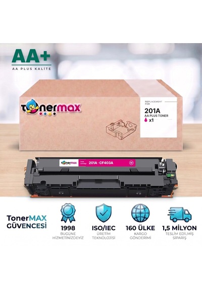 Hp 201a Cf403a Kırmızı Uyumlu Toner Aa Plus / Color Laserjet Pro M252 / M274 / M277