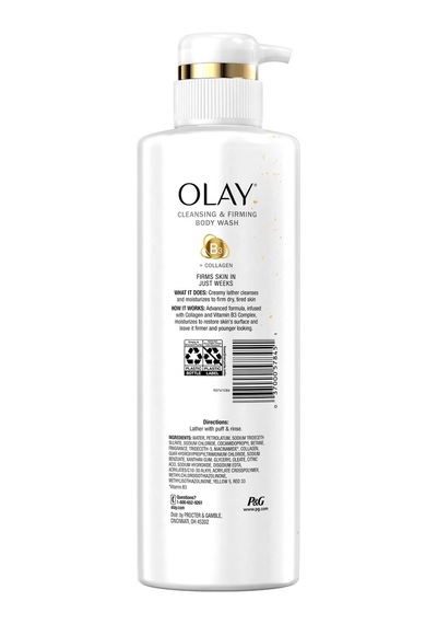 Olay Kollajen ve B3 Vitamini İçerikli Temizleyici ve Sıkılaştırıcı Vücut Şampuanı 530ML