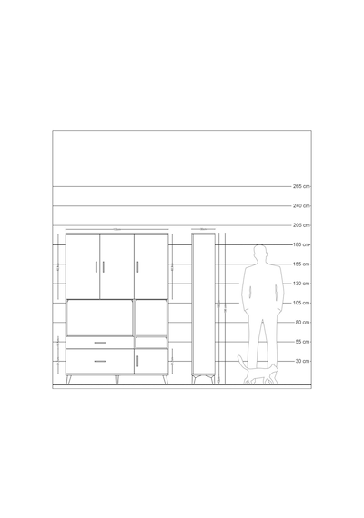 Arges Dolap 7 Raflı 2 Çekmeceli 4 Kapaklı 132x30x195 Antrasit-antrasit/antrasit Antrasıt/antrasıt Arges Dolap 7 Raflı 2 Çekmeceli 4 Kapaklı 132x30x195 Antrasit-antrasit/antrasit Antrasıt/antrasıt