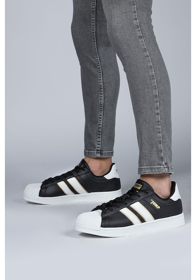Jump 29055 Siyah - Beyaz Erkek Sneaker Günlük Spor Ayakkabı Siyah - Beyaz