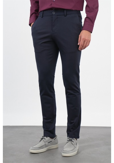 İmza Lacivert Yan Cep Slim Fit Esnek Jogger Pantolon 1003260274