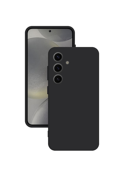 Samsung Galaxy Uyumlu S24 Kılıf Kamera Korumalı Silikon Rubber Arka Kapak Siyah