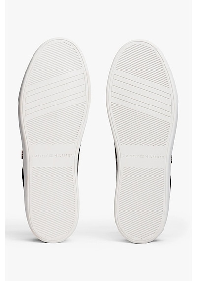 Tommy Hilfiger Kadın Th Monogram Plaque Court Sneakers - Siyah Triple Black