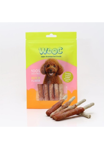 Wooc Ördekli Morina Balıklı Munchy Köpek Ödülü 75 Gr