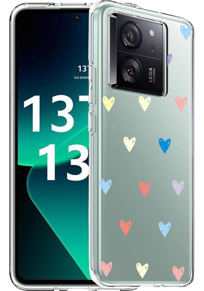 Ceptecepnet Mi 13t / Mi 13t Pro İle Uyumlu Özel Tasarım Baskılı Kamera Korumalı Şeffaf Telefon Kılıfı 2