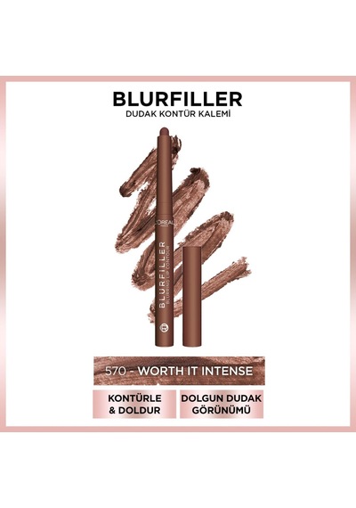 L'oreal Cosmetics Paris Blurfiller Dudak Kalemi 570 Çok Renkli