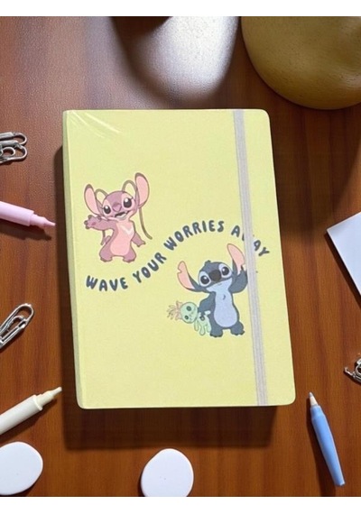 Keskin Color Lisanslı Stitch Wave Your Worries Away 80 Yaprak A5 Defter