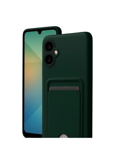 Samsung Samsung Uyumlu Galaxy A07 4g Kelvin Kartvizitli Silikon - Koyu Yeşil