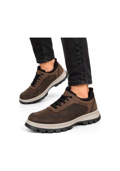 Modayak Ata 151 Kahverengi Hakiki Deri Slip On Ayakkabı Kahve