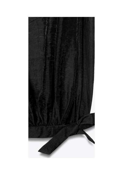 Lilly Mystic Drapes Chiffon Harem Pantolon Siyah Siyah