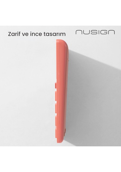 Nusıgn 12 Haneli Hesap Makinesi Plastik Gün Kurusu Pembe
