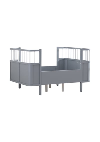 Siesta Büyüyen Beşik 90x130 - Siesta Karyola 90x190 - Antrasit