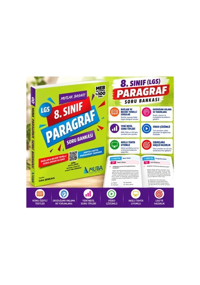 Muba Yayınları Mb8001 Mb 8. Sınıf Matematik Soru Bankası + 08 Sınıf Pusula Sb Matematik 2526 + Muba 08 Sınıf Sb Mutlak Başarı Türkçe Paragraf + Muba 08 Sınıf Sb Geometri Tabanlı Matematik Yeni 2526 Muba Yayınları Mb8001 Mb 8. Sınıf Matematik Soru Bankası + 08 Sınıf Pusula Sb Matematik 2526 + Muba 08 Sınıf Sb Mutlak Başarı Türkçe Paragraf + Muba 08 Sınıf Sb Geometri Tabanlı Matematik Yeni 2526