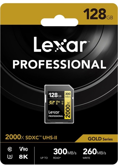 Lexar 128gb Professional 2000x Sdhc Uhs-ıi Cards, Up To 300mb/s R