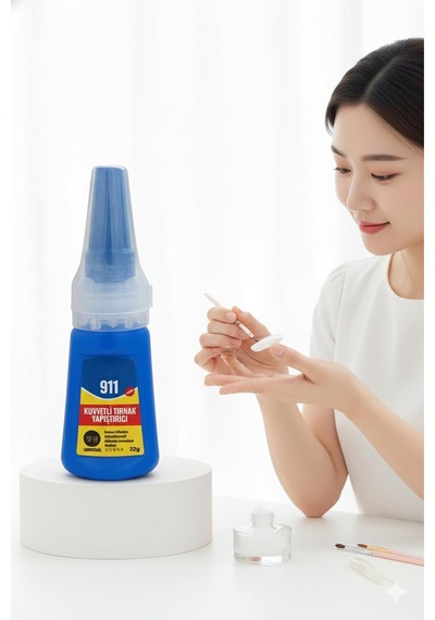 Ultra Güçlü Profesyonel Protez Tırnak Yapıştırıcısı 22 Gram - Hızlı Etkili Tips Takma Tırnak Yapıştırıcı, 722389