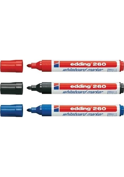 Edding 260 Beyaz Tahta Kalemi 3 Lü Set