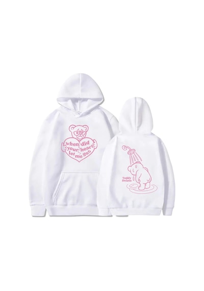 Tarzsokak Beyaz Kalbin Ne Zaman Bana İzin Verdi Hoodies Teddy-swims Rapçi Grafik