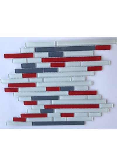 Mutfak Tezgah Arası Kristal Cam Mozaik MCM 61SM1902C 15X48-98-198