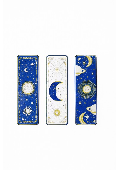 Celestial Night Güneş & Ay Temalı Kitap Ayracı Seti