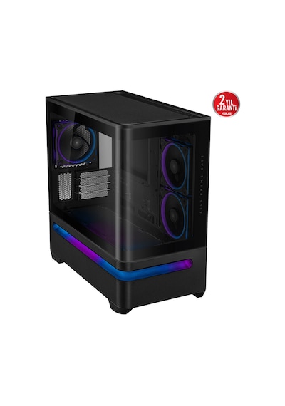 Asus Prıme Ap202 Tg Argb, Psu Yok, Tempered Glass, Kavisli Panel, Argb, Matx, Gamıng Kasa