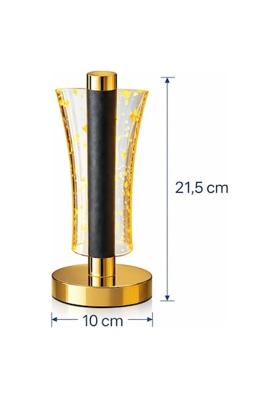 Dokunmatik,şarjlı,led,3 Kademeli,dimmerlı,parlaklık Ayarlı,kablosuz Masa Ve Gece Lambası,gold Abajur Altın