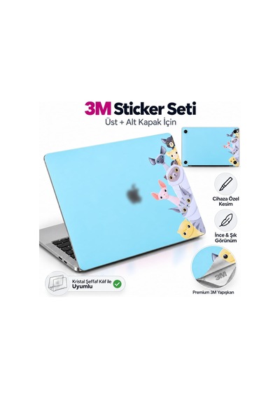 Macbook Air 13.3 İnç Kristal Parlak Şeffaf Sert Kılıf A1932 A2179 A2337 M1 Uyumlu + Çoklu Kedi Desenli 3m Sticker + Şeffaf Uk Enter Klavye Koruyucu 3'lü Set Açık Yeşil Belirtilmemiş Macbook Air 13.3 İnç Kristal Parlak Şeffaf Sert Kılıf A1932 A2179 A2337 M1 Uyumlu + Çoklu Kedi Desenli 3m Sticker + Şeffaf Uk Enter Klavye Koruyucu 3'lü Set Açık Yeşil Belirtilmemiş