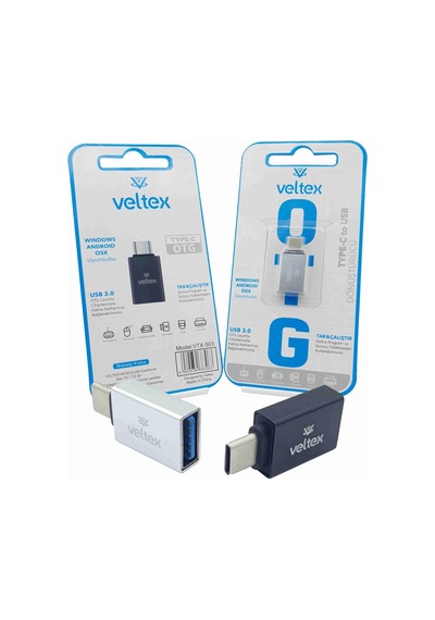 TYPE-C To Usb Metal  Dönüştürücü Otg Veltex VTX-503