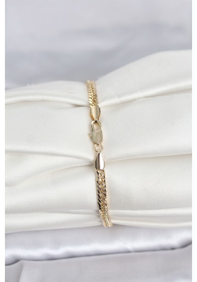 Cm 14k Gold Renk Zincir Model Kadın Bileklik - Altın