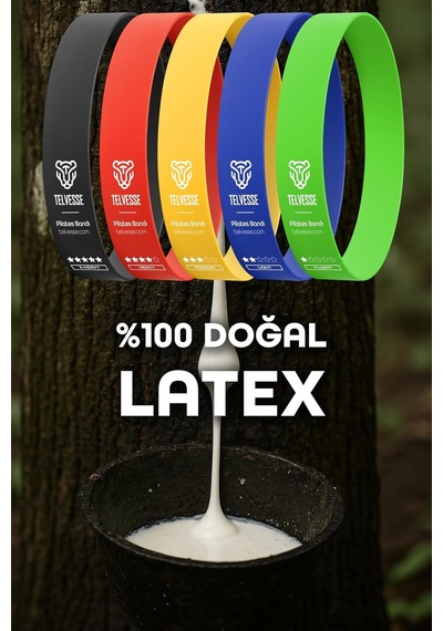 Tr 5 Farklı Direnç Çantalı Latex Pilates Aerobik Egzersiz Squat Lastiği Loop Bant Kapalı Uç Ton Diğer