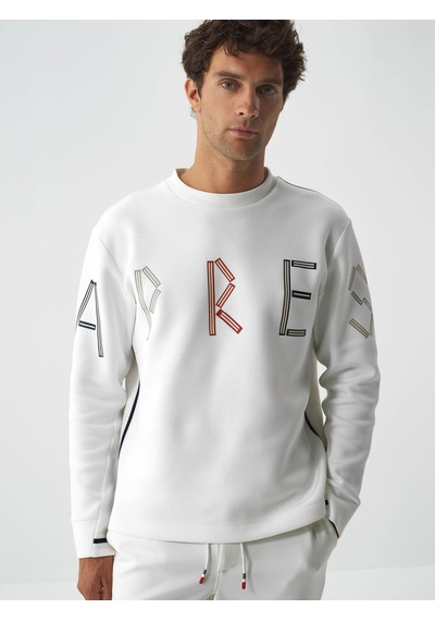 Xint Ekru Pamuk Dokulu Regular Fit Sweatshirt 300344