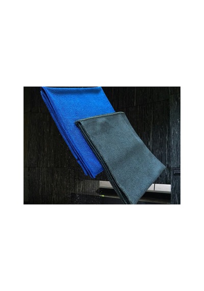 Nano Parlak Mikrofiber Temizlik Bezi 2'li Mavi - Gri 40x40 Gri-mavi