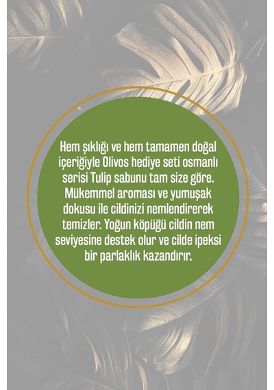 Osmanlı Serisi Premium Hediye Seti Tulip 4'lü Zeytinyağlı Sabun Diğer
