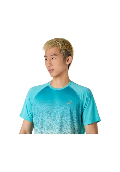 Asics Road Fade Erkek Mavi Koşu T-shirt 2011d512-402