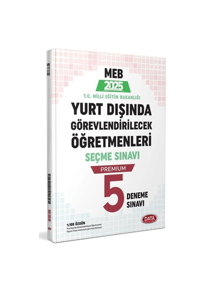 2025 Data Editör Meb Yurt Dışı Öğretmenlik Sınavı 3 Lü Deneme Sınavı Seti