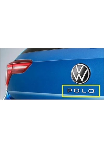 Volkswagen Polo Bagaj Yazı Abs Krom Renk Volkswagen Polo Rear