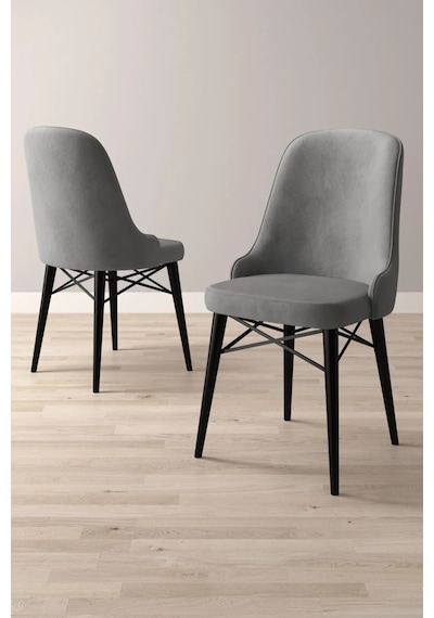 Familieconcept Almira Serisi, Siyah Mermer Desen 80x132 Açılabilir Mdf Mutfak Masası Takımı 4 Adet Sandalye Gri Familieconcept Almira Serisi, Siyah Mermer Desen 80x132 Açılabilir Mdf Mutfak Masası Takımı 4 Adet Sandalye Gri