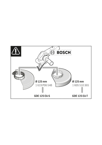 Bosch GDE 125 EA-T Klipsli Toz Çekme Aksesuarı - 1600A003DJ
